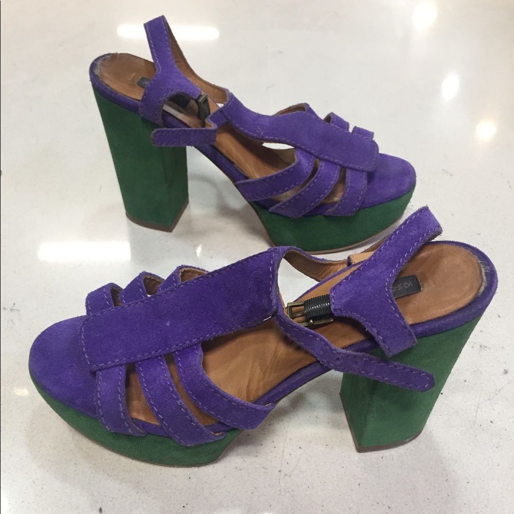 Kurt Geiger Suede Platform Sandals size 39